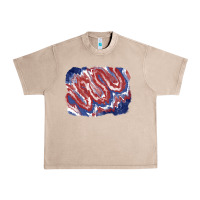 French Oak Patriotic tie dye background Urban Heavy Tee - CowGirlArtShop