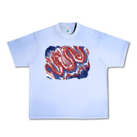Grape Ice Patriotic tie dye background Urban Heavy Tee - CowGirlArtShop