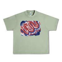 Oil Green Patriotic tie dye background Urban Heavy Tee - CowGirlArtShop