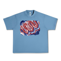 Pebble Blue Patriotic tie dye background Urban Heavy Tee - CowGirlArtShop