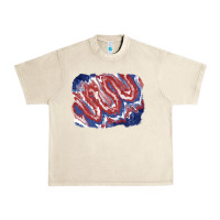 Sandshell Patriotic tie dye background Urban Heavy Tee - CowGirlArtShop