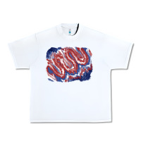 White Patriotic tie dye background Urban Heavy Tee - CowGirlArtShop