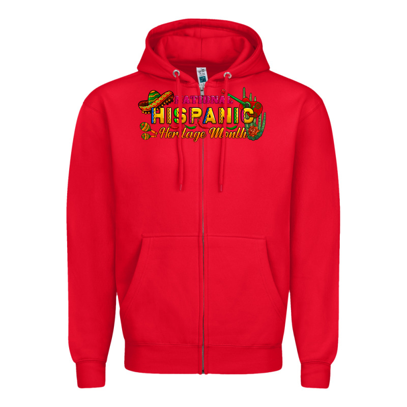 National Hispanic Heritage Month Zipper Hoodie by BundleAndBundleShop | Teevron