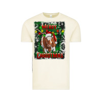 Vintage Arctic merry christmas longhorn cow Vintage Tee - RanaPortraitStore