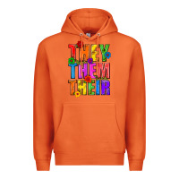 Carrot They Them Their Pride LGBTQ Premium Hoodie - BundleAndBundleShop