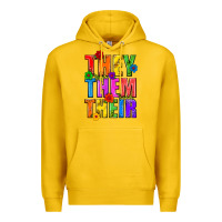 Lemon They Them Their Pride LGBTQ Premium Hoodie - BundleAndBundleShop