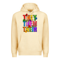 Pina Colada They Them Their Pride LGBTQ Premium Hoodie - BundleAndBundleShop