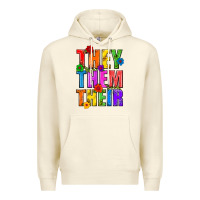 Sandshell They Them Their Pride LGBTQ Premium Hoodie - BundleAndBundleShop
