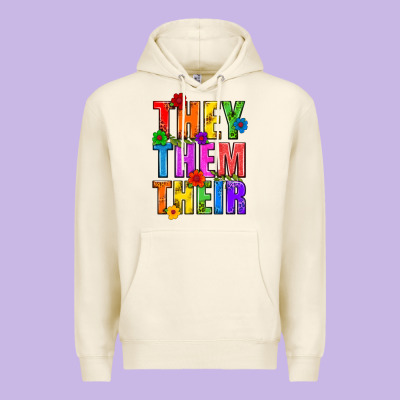 They Them Their Pride Lgbtq Premium Hoodie Designed By Bundleandbundleshop