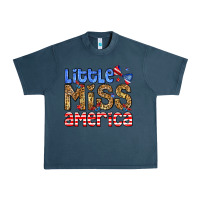 Midnight Navy Little miss America Urban Heavy Tee - Neo Western