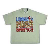 Oil Green Little miss America Urban Heavy Tee - Neo Western