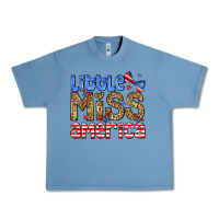Pebble Blue Little miss America Urban Heavy Tee - Neo Western