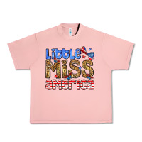 Salmon Little miss America Urban Heavy Tee - Neo Western