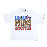 White Little miss America Urban Heavy Tee - Neo Western