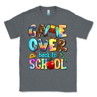 Charcoal Heather game over back to school Classic Tee - AdoDesignShop