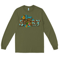 Army Green true story jesus and mary wıth god Long Sleeve Tee - AdoDesignShop