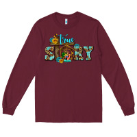Burgundy true story jesus and mary wıth god Long Sleeve Tee - AdoDesignShop