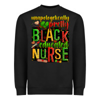 Black unapologetically pretty black and educated nurse Heavyweight Sweatshirt - Zillion Design Studio