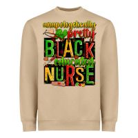 Mushroom unapologetically pretty black and educated nurse Heavyweight Sweatshirt - Zillion Design Studio
