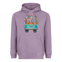 Lavender truck with flowers Heavyweight Hoodie - MaliasSmallBusiness