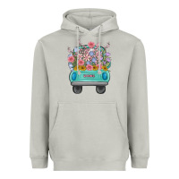 Moon Dust truck with flowers Heavyweight Hoodie - MaliasSmallBusiness