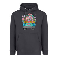 Smoke truck with flowers Heavyweight Hoodie - MaliasSmallBusiness