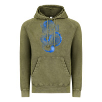Vintage Olive blue dragon Vintage Hoodie - RanaPortraitStore