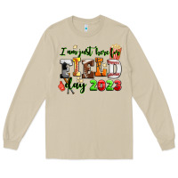 Mushroom i am just here for field day  2023 Long Sleeve Tee - AdoDesignShop