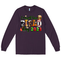Plum i am just here for field day  2023 Long Sleeve Tee - AdoDesignShop
