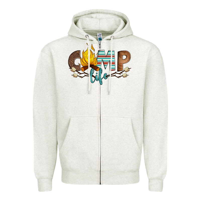 Camp Life Zipper Hoodie by Artiststas | Teevron