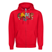 Red camp life Zipper Hoodie - Artiststas