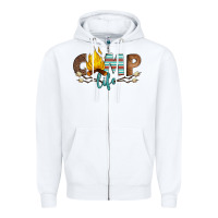 White camp life Zipper Hoodie - Artiststas