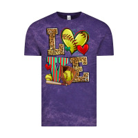 Cloud Purple love softball Vintage Tee - Zillion Design Studio
