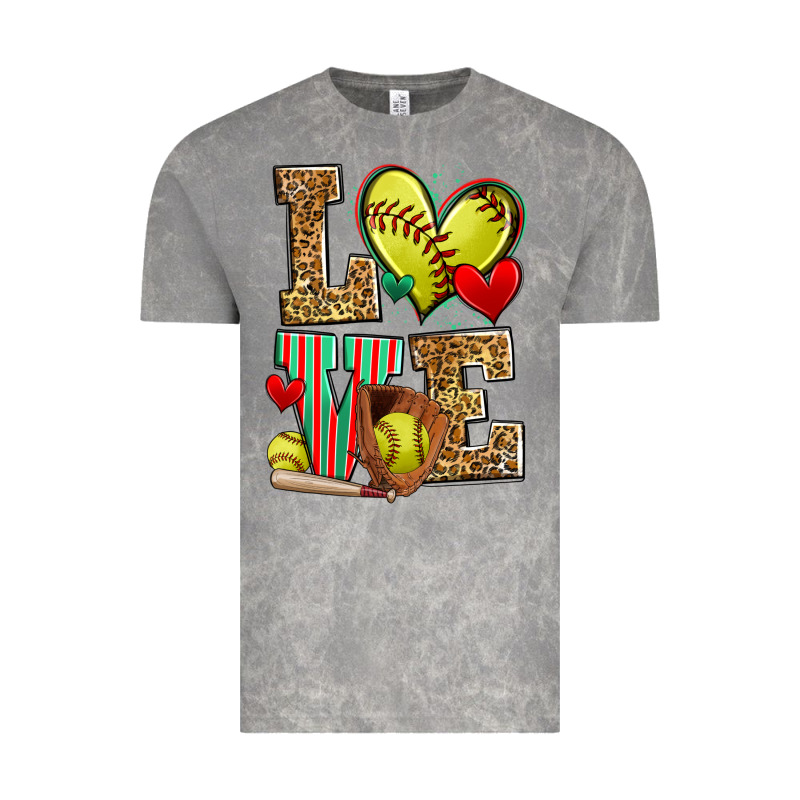 Love Softball Vintage Tee by Zillion Design Studio | Teevron
