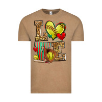 Vintage Coffee love softball Vintage Tee - Zillion Design Studio