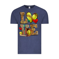 Vintage Denim love softball Vintage Tee - Zillion Design Studio