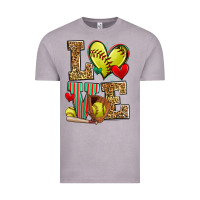 Vintage Zinc love softball Vintage Tee - Zillion Design Studio