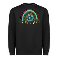 Black gemstone christmas rainbow Heavyweight Sweatshirt - RanaPortraitStore