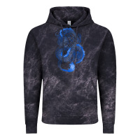 Cloud Black blue dragon Vintage Hoodie - RanaPortraitStore