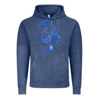 Vintage Denim blue dragon Vintage Hoodie - RanaPortraitStore
