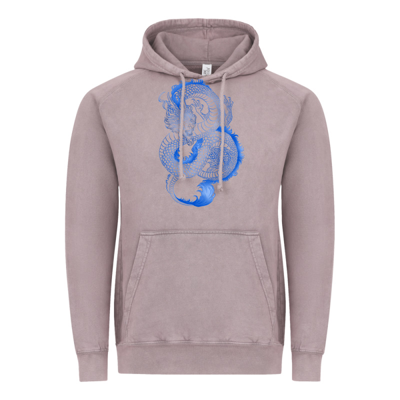 Blue Dragon Vintage Hoodie by RanaPortraitStore | Teevron