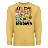 Antique Gold 100 days of school Premium Sweatshirt - MaliasSmallBusiness