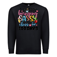 Black 100 days of school Premium Sweatshirt - MaliasSmallBusiness