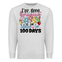 Dove Grey 100 days of school Premium Sweatshirt - MaliasSmallBusiness