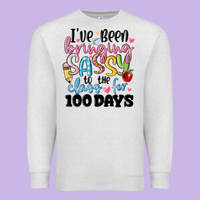 100 Days Of School Premium Sweatshirt Designed By Maliassmallbusiness