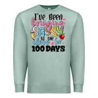 Seafoam 100 days of school Premium Sweatshirt - MaliasSmallBusiness