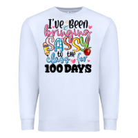 White 100 days of school Premium Sweatshirt - MaliasSmallBusiness