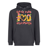 Little Miss 100 Days Smarter Heavyweight Hoodie | Teevron