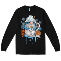 Black winter gnome coffee Long Sleeve Tee - JahusDesignShop