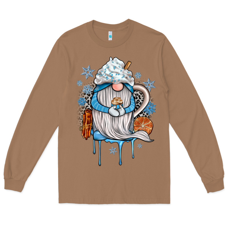 Winter Gnome Coffee Long Sleeve Tee by JahusDesignShop | Teevron